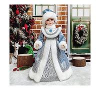 Dance and Sing Santa Claus Christmas Children Toys Holiday Plush Characters Christmas Decoration Birthday Party Gifts Table Deco Very Well (Color : Fr47-49 Size : 30x14cm Size S) (Fr40 41)