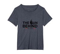 Dance Dads : l'homme Qui se Cache derrière Le Danseur T-Shirt, Femme Grandes Tailles, Bleu Chiné, 6X