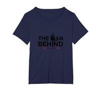 Dance Dads : l'homme Qui se Cache derrière Le Danseur T-Shirt, Femme Grandes Tailles, Bleu Marine, 2X
