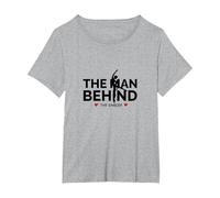 Dance Dads : l'homme Qui se Cache derrière Le Danseur T-Shirt, Femme Grandes Tailles, Gris Chiné, 1X