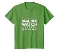 Dance Dads Real Men Watch Recitals T-Shirt, Enfant, Herbe, 2 Ans