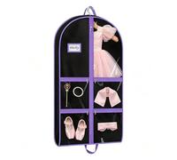Dance Garment Bag | Dustproof Waterproof Foldable Travel-Friendly | | Dance Costume Garment Bag for Sports Jersey Cheer Uniform Dance Garment Bag Dustproof Waterproof Foldable Travel-Friendly