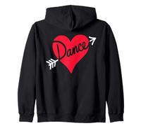 Dance is My Valentine Cœur Flèche Danseuse Idée Saint Sweat à Capuche