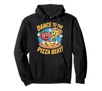 Dance to The Pizza Beat Motif Mignon Pizza et Tomate Sweat à Capuche