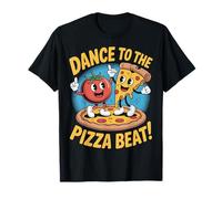 Dance to The Pizza Beat Motif Mignon Pizza et Tomate T-Shirt