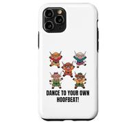 Dance to Your Own Hoofbeat Scottish Highland Farmer Cowgirl Coque pour iPhone 11 Pro