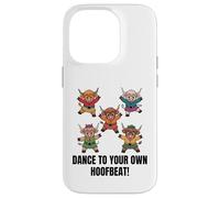 Dance to Your Own Hoofbeat Scottish Highland Farmer Cowgirl Coque pour iPhone 14 Pro