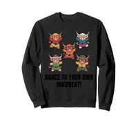 Dance to Your Own Hoofbeat Scottish Highland Farmer Cowgirl Sweatshirt