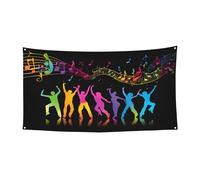 Dance With Music - Chapeau d'Halloween à couverture complète - Couvre-chef de sorcière pliable pour festivals, Larp et fêtes avec tissu lavable en machine