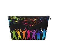 Dance with Music Trousse de toilette de voyage en cuir, un organisateur de maquillage tendance et pratique, doré, Taille unique
