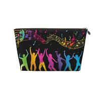 Dance with Music Trousse de toilette de voyage en cuir, un organisateur de maquillage tendance et pratique, doré, Taille unique
