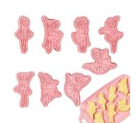 Dancer - Ballet Cookie-Mold Set, 8-Piece Cookie-Shapes Baking Tools | Pastry Sugar Craft Fondant DIY Supplies, Ballet-Themed Cookie-Molds for Kids Baking, Home Kitchen