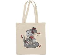 Dancer Cobra The Snake Sac fourre-tout en coton naturel Blanc