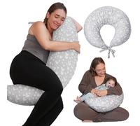 DancesCat 170CM Coussin de Grossesse Dormir, XXL Coussin Allaitement, Coussin Dallaitement et de Grossesse avec Housse Lavable, Coussin Allaitement Bebe, Dormir, Allaiter