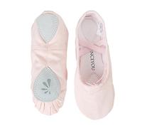 DANCEYOU Chaussures de Ballet en Toile - Semelle en Cuir Partagée, Chaussures de Danse pour Enfants et Adultes, Rose 215 EU33