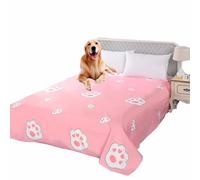 Danchen Couverture de protection imperméable pour lit pour chien et chat - Lavable - Imperméable - 250 x 230 cm - Rose