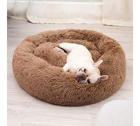 DanChen Lit Apaisant pour Chien XXL,Panier Rond Chien Extra Doux,Lavable,Moelleux Coussin pour Chien Orthopédique, Donut Canapé Chien,Antidérapant,Confortable,pour Chiens Moyens et Grands