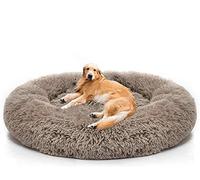 DanChen Lit Apaisant pour Chien XXL,Panier Rond Chien Extra Doux,Lavable,Moelleux Coussin pour Chien Orthopédique, Donut Canapé Chien,Antidérapant,Confortable,pour Chiens Moyens et Grands