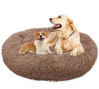 Danchen Lit Coussin Chien Anti Stress Ultra Doux,Lit Moelleux Rond pour Chien Extra Large Lavable,Puppy Love Panier Chien Orthopedique XXXL,Coussin Peluche et Confortable pour Chien Grande Taille