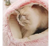 DanChen Lit pour Chat Ultra Doux,XL Chat Canapé,Confortable Nid de Chat,Panier pour Chat Apaisant,Grotte pour Chat Lit Hiver Peluche Chaud pour Chat Lavable,Coussin Moelleux pour Chaton et Chiot