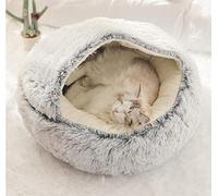 DanChen Lit pour Chat Ultra Doux,XL Chat Canapé,Confortable Nid de Chat,Panier pour Chat Apaisant,Grotte pour Chat Lit Hiver Peluche Chaud pour Chat Lavable,Coussin Moelleux pour Chaton et Chiot