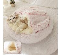 DanChen Panier pour Chat Anti Stress Extra Doux Lit pour Chat Grotte Niche Chat Apaisant Panier de Chien Canapé XXL Confortable Lavable Maison pour Chat Coussin Chat,Antidérapant
