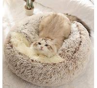 DanChen Panier pour Chat Anti Stress Extra Doux Lit pour Chat Grotte Niche Chat Apaisant Panier de Chien Canapé XXL Confortable Lavable Maison pour Chat Coussin Chat,Antidérapant