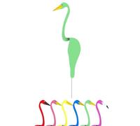 Dancing Birds Garden Metal Art,Flamingo Ornaments, Birds Garden Metal Art,Flamingo Decor Garden Metal Yard Art Spinner,Dancing Birds for The Yard for Garden Decor