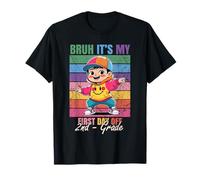 Dancing Boy Bruh It's My First Day 2nd Grade T-Shirt