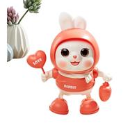 Dancing Bunny Toy Musical Electric Animal, Singing Dancing Bunny Toy with Music and Lights, Crawling Training Toys | Head Lifting Practice, Gift for Boys Girls Daycare Nursery Playroom
