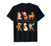 Dancing Christmas Assorties Famille Danse de Noël Mignon Noël T-Shirt