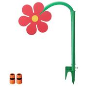 Dancing Daisy Sprinkler, Crazy Dancing Daisy Garden Water Sprinkler Summer Fun, 360° Rotating Crazy Dancing Lawn Water Irrigation System, Crazys Daisys Sprinklers (Red)
