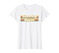 Dancing Disco Queen, Ambiance de Danse rétro Vintage des années 70 et 80 T-Shirt Graphique avec Valeur, Femme, Blanc, M