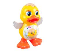 Dancing Duck, Canard Jaune Dansant, Animal Chantant Cartoon avec Lumière LED Alimenté par Piles pour Poussette, Exploration du Sol, Siège Auto, Apprentissage, Chambre d'enfant, Voyage