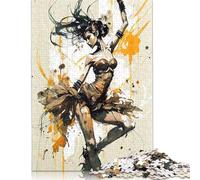 Dancing Girl II Rompecabezas Imposible,desafío Para Adultos Entretenimiento Creativo 1000 Piezas Obra De Arte De Juego De Para Adultos Y Niños 1000pcs (38x26cm)