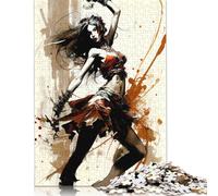 Dancing Girl III Puzzle Imposible,desafío for Adults Juego Educativo 1000 Piezas Obra De Arte De Juego De Para Adultos Y Niños Mayores De 12 Años 1000pcs (75x50cm)