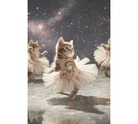 Dancing Kittens in Space: A Pink Tutu Kittens in Space Notebook: 120 Pages • College Ruled • 6x9 Space Kittens Composition Notebook for Cat Lovers, Girls & Dreamers