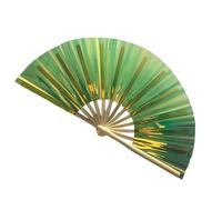 Dancing Popping Fan - Foldable Reflective Performances Fan | PVC Fantasy Holographic Effect Accessory | Hand Fan Bulk Hand Clap Fan Popping Fan | Dance Popping Fan For Music Festivals Carnival