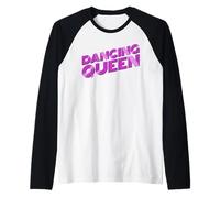 Dancing Queen Disco Retro Script années 70 Manche Raglan