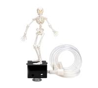 Dancing Skeleton Aquarium Bubbler，1 | Air-Driven Fish Tank Ornament with Suction Base, Aerates Oxygenates Water, for Halloween Freshwater Saltwater Aquariums