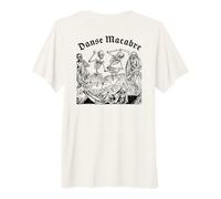 Dancing Skeletons - Dance of Death, Danse Macabre Medieval T-Shirt Haut de Gamme