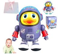 Dancing Space Duck Toy, Electric Musical Dancing Duck Robot Toy, Learning Activities with Lights and Sounds Wiggling Robot, Dancings Ducks, Interactive Educational Gift for Boys & Girls (1pc)