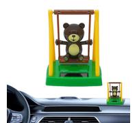 Dancing Sun Flower - ABS Cute Swing Bear | Jouet solaire Dancing Bear avec énergie solaire, sans piles | Décor Autodash pour le plaisir, cadeau, bureau, bureau ou usage domestique