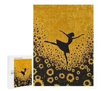 Dancing Sunflower Field Art Print Puzzle 1000 Pièces Educa Jouet en Bois Cadeau Unique Décoration Intérieure Jeu Éducatif Challenge Toy Adultes Et Enfants À Partir De 14 Ans 500 PCS