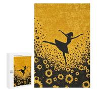 Dancing Sunflower Field Art Print Puzzle 1000 Pièces Educa Jouet en Bois Cadeau Unique Décoration Intérieure Jeu Éducatif Challenge Toy Adultes Et Enfants À Partir De 14 Ans 1000 PCS