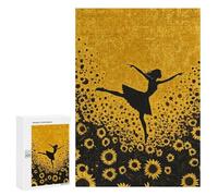 Dancing Sunflower Field Art Print Puzzle 1000 Pièces Educa Jouet en Bois Cadeau Unique Décoration Intérieure Jeu Éducatif Challenge Toy Adultes Et Enfants À Partir De 14 Ans 300 PCS