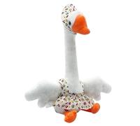 Dancing Talking Goose Toy, Interactive Plush Musical Doll, Twisting Motion Story Telling Animal, Soft Durable Fabric Play Companion, Engaging Entertainment Toy, Kids Activity Gift for Birthday Holiday