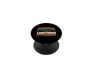 Dancing Through The Lightning Strikes Graphic PopSockets PopGrip Adhésif