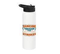 Dancing Through The Lightning Strikes Graphic Stainless Steel Insulated Water Bottle