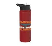 Dancing Through The Lightning Strikes Graphic Stainless Steel Insulated Water Bottle